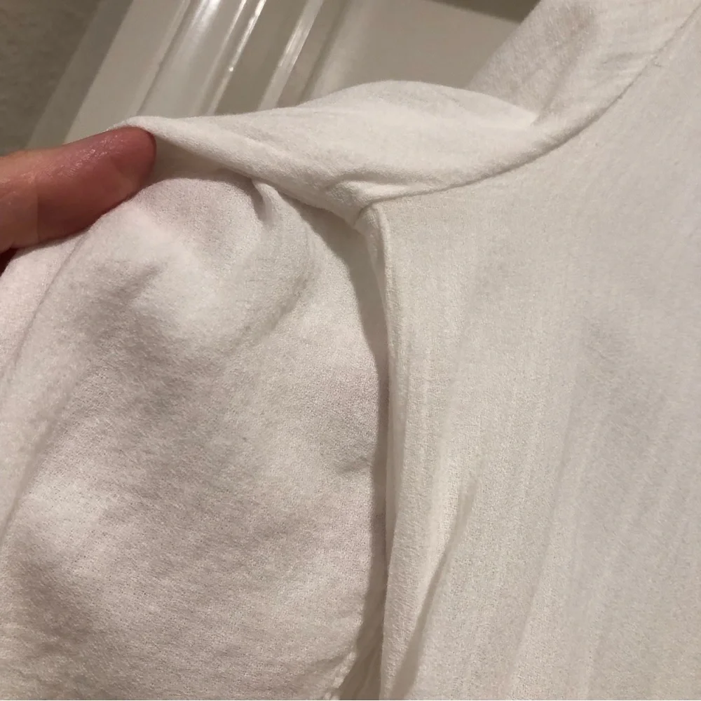 SANCTUARY White 100% Cotton Beach Vibes Dress Flared Sleeves Size XS Beautiful! - Picture 8 of 14